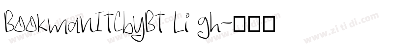BookmanITCbyBT Li gh字体转换